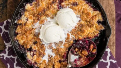 Skillet Blackberry Cobbler Recipe