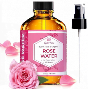 Rose Water Spray for Face by Leven Rose - Pure Natural Moroccan Rosewater Hydrosol Face Spray - Organic Rose Water for Hair 4 oz