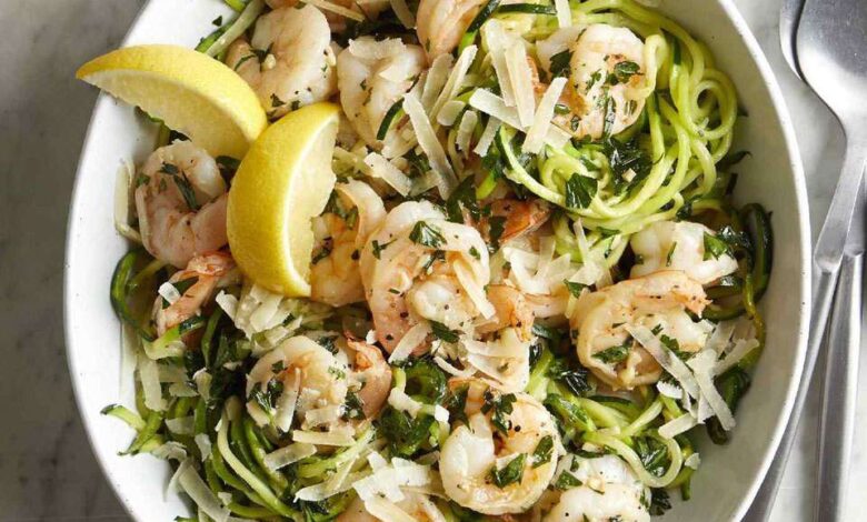 Shrimp Scampi Zoodles: A Mild and Zesty Summer time Dish