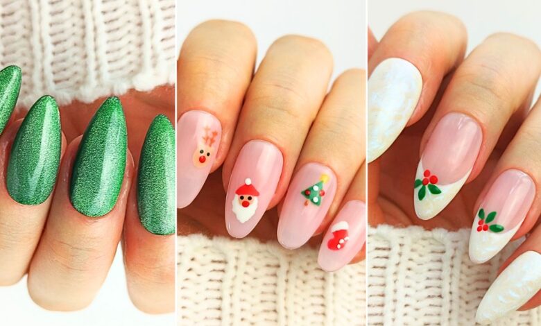 18 Greatest Easy Christmas Nails for an Straightforward Festive Manicure