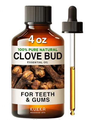 Kukka Clove Oil for Oral Care, Teeth & Gums Clove Essential Oil - 100% Natural Clove Essential Oil for Oral Care