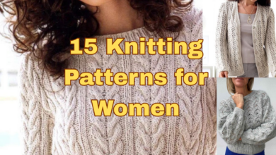 15 Knitting Patterns for Women Sweaters, Cardigans & Tops PDF Patterns with Video Tutorials