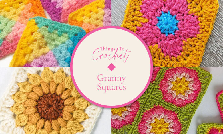 10 FREE Crochet Granny Square Patterns