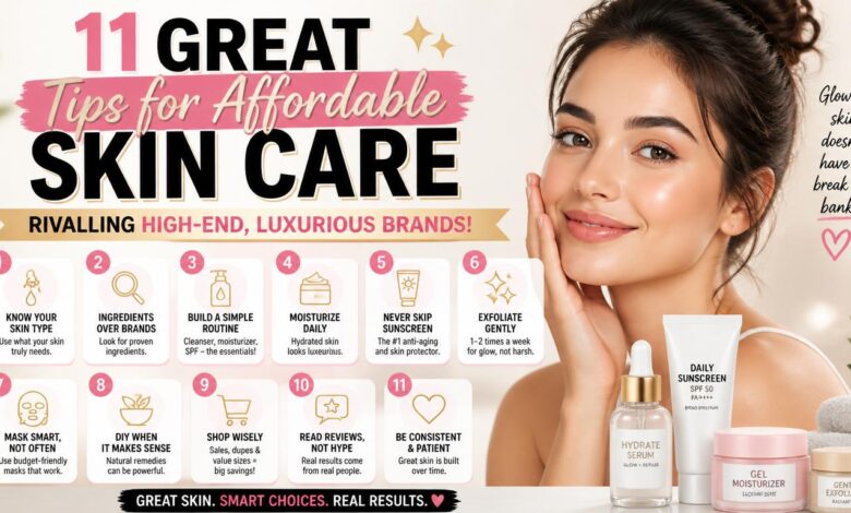 11 GREAT Tips for Affordable Skin Care Rivalling High-End, Luxurious BRANDS!