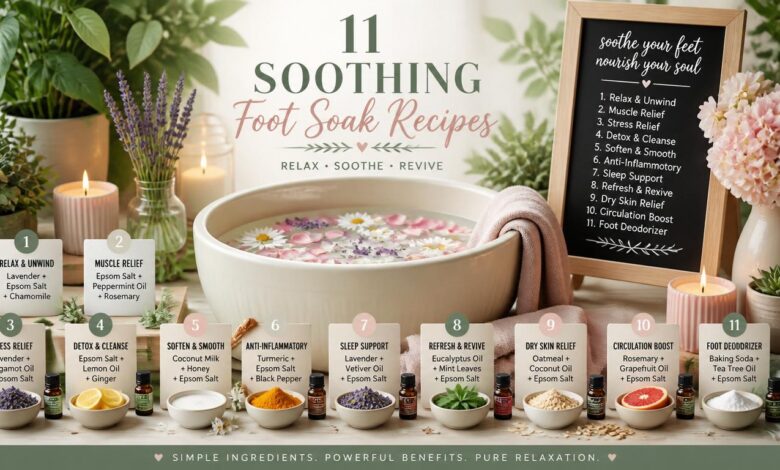11 Soothing Foot Soak Recipes