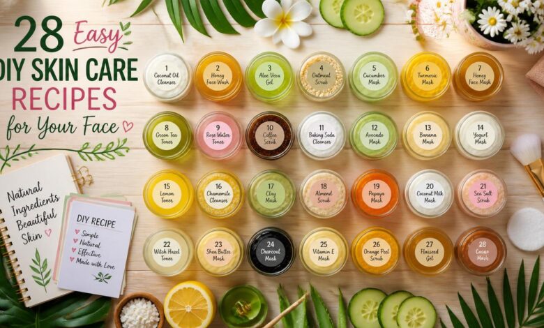 28 Easy DIY Skin Care Recipes for Your Face