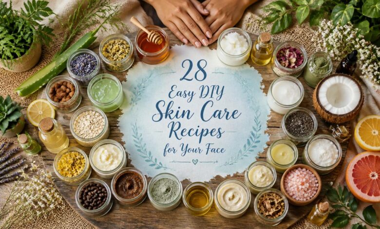 28 Easy DIY Skin Care Recipes for Your Face