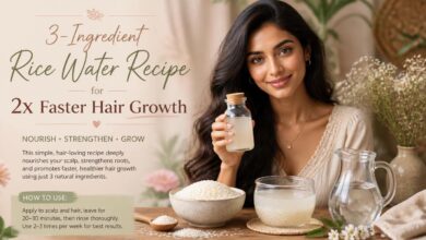 3-Ingredient Rice Water Recipe