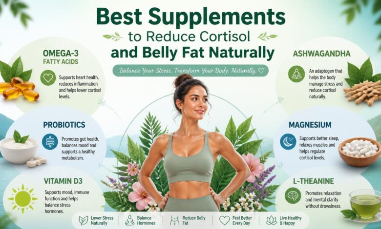 Best Supplements to Reduce Cortisol and Belly Fat Naturally