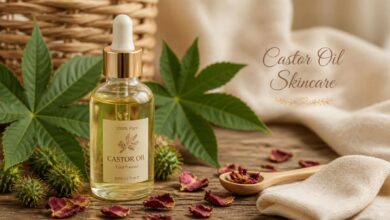 Castor Oil on Face