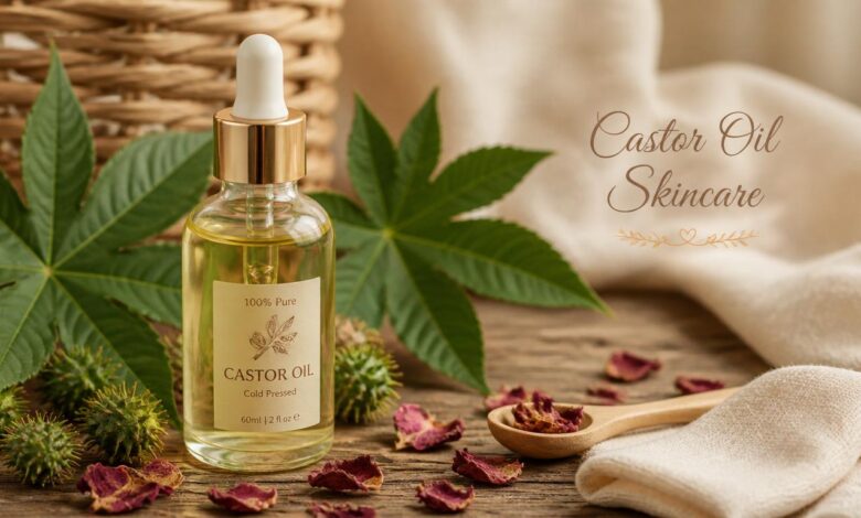 Castor Oil on Face