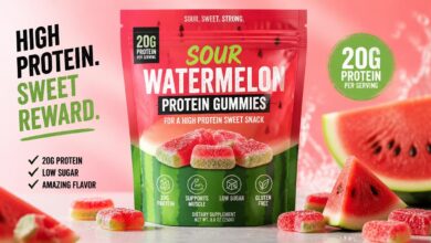 Sour Watermelon Protein Gummies for a High Protein Sweet Snack