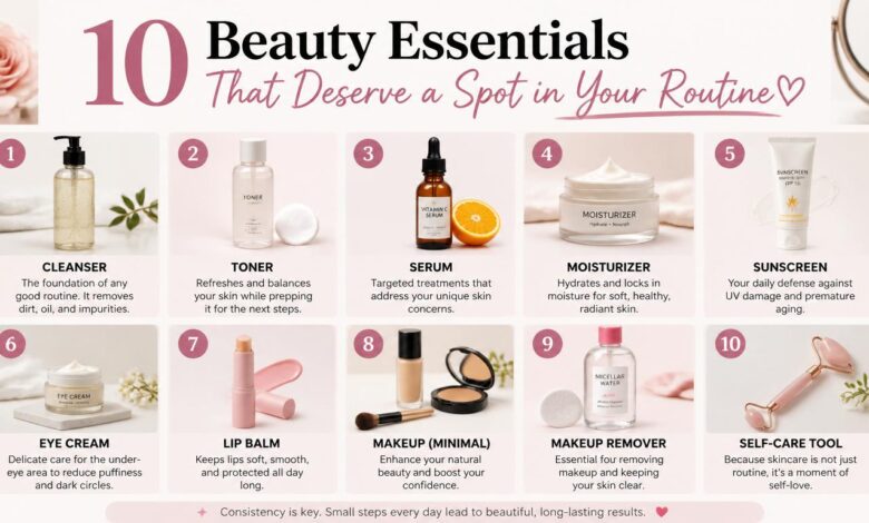 10 Beauty Essentials That Deserve a Spot in Your Routine